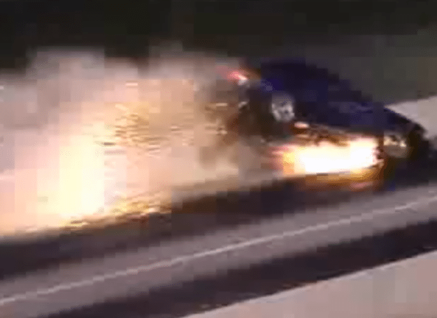 So how fast do you think this Mustang was going at the end to do this damage?