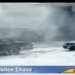 Police Chase in Snow 