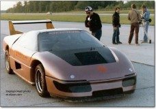 Front view of the M45 Dodge Pace car that made it to the movies as "The Wraith"