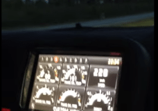 Driving 228 km/h GTR