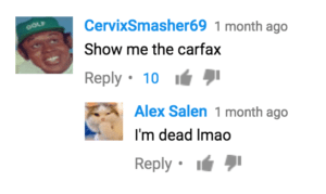 YouTube comment