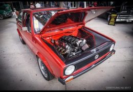 LS- swapped 1984 VW Rabbit at the SEMA Show.
